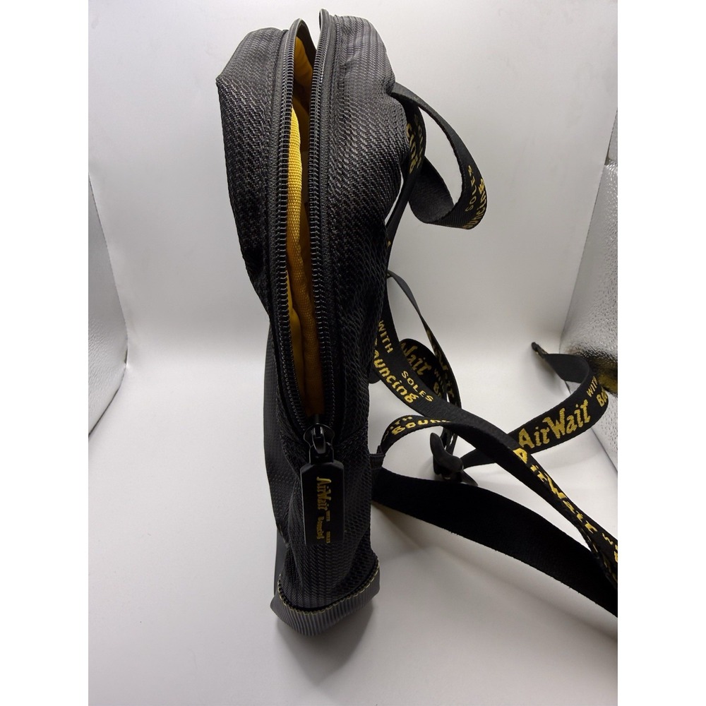 Dr Martens Groove DNA Backpack Black Yellow AirWair Bouncing Soles Mini Bag RARE - Picture 4 of 11